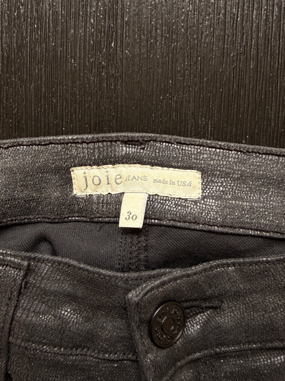 Joie Snake coated black Skinny Jeans - Picture 2 of 4
